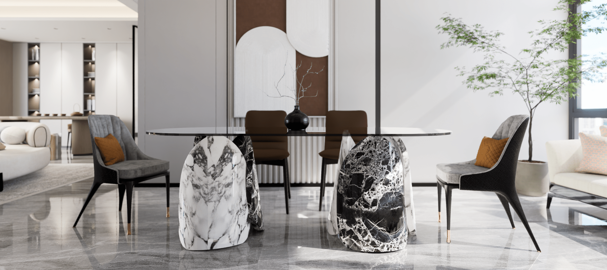 Lotus Dining Table Zicana Boutique - Zicana Boutique - 11