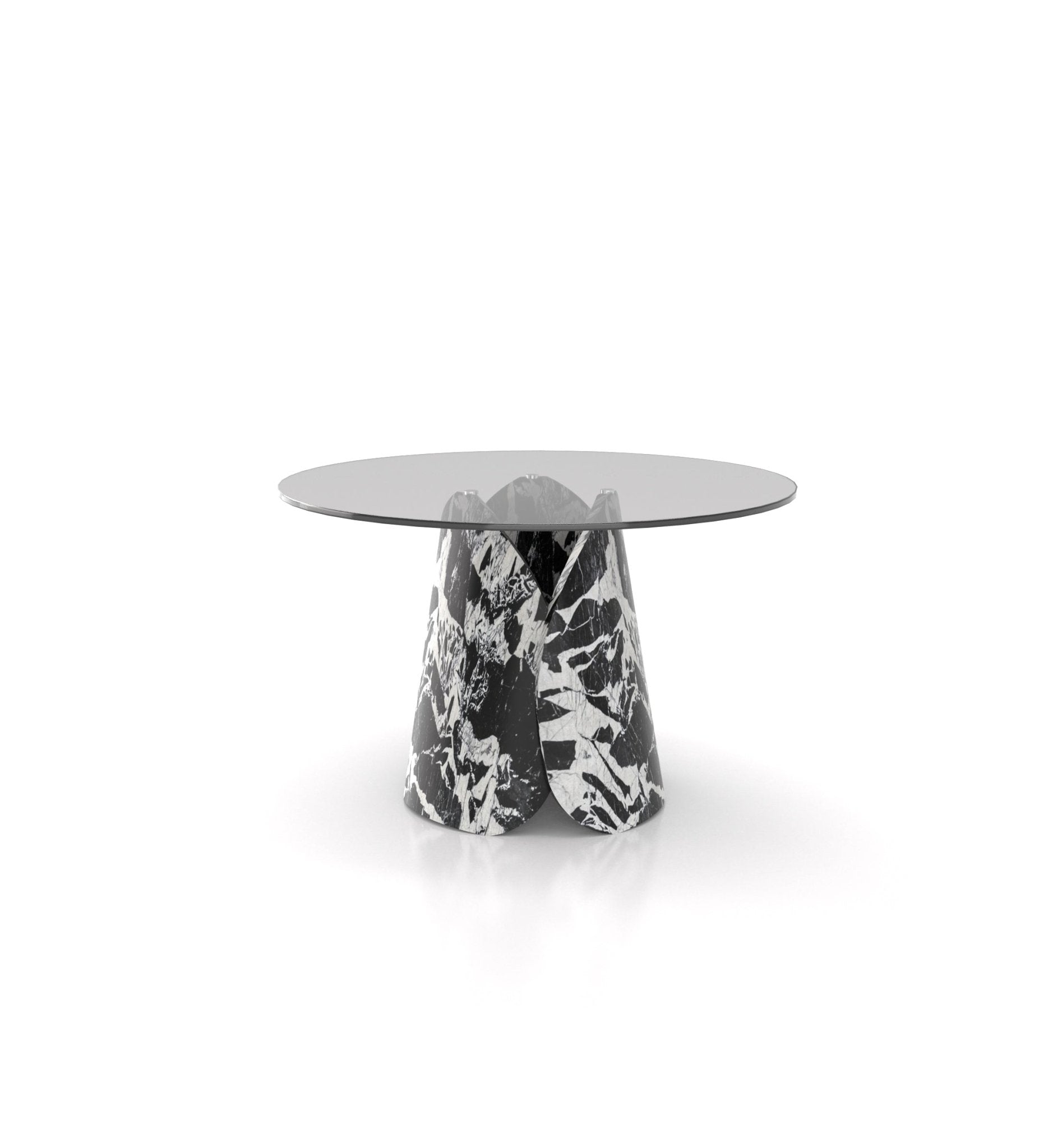 Lotus Round Dining Table Marble Couture - Zicana Boutique - 6