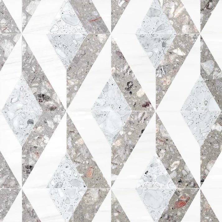 Lucente Nube Diamond Terrazo Waterjet Mosaic Zicana Boutique - Zicana Boutique - 1