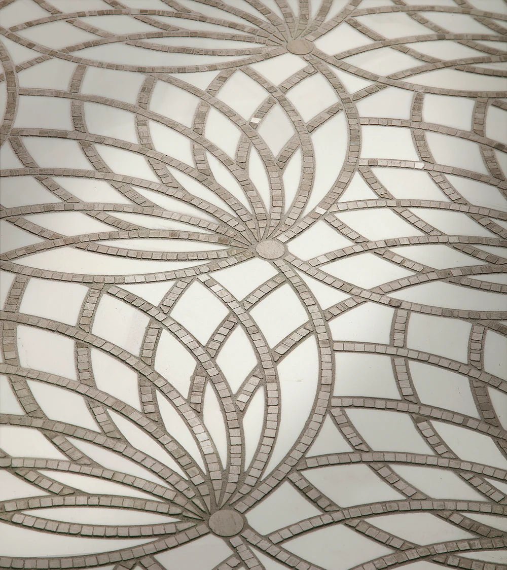 Luxor Bianco Dolomiti Mosaic Artistic Tile - Zicana Boutique - 7