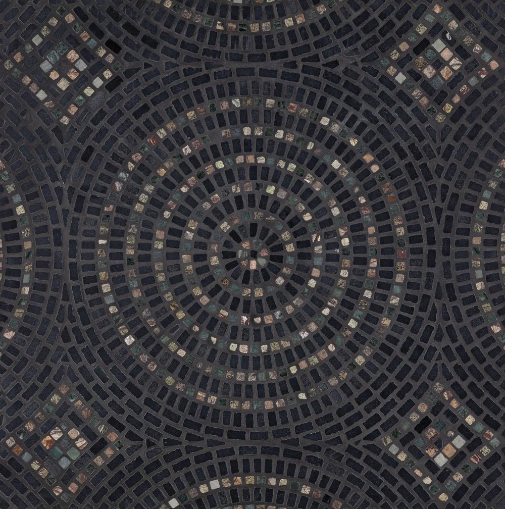 Mandala Noir Mosaic Artistic Tile - Zicana Boutique - 1