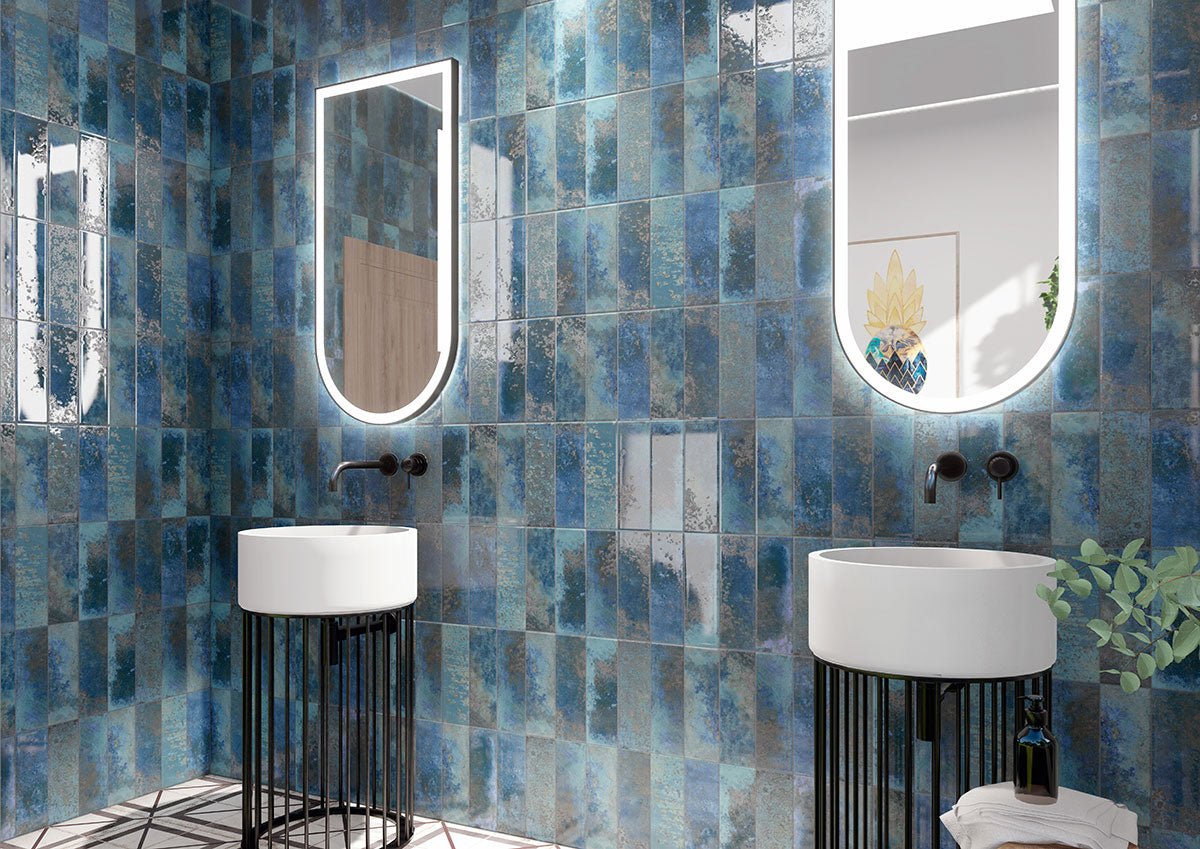 Marza Cobalt Ceramic MSI Field Tiles 4" X 12" MSI - Zicana Boutique - 5