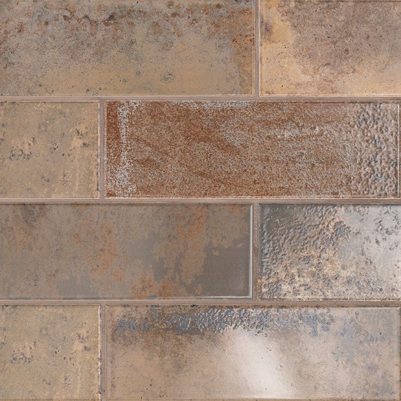 Marza Rust Ceramic MSI Field Tiles 4" X 12" MSI - Zicana Boutique - 1