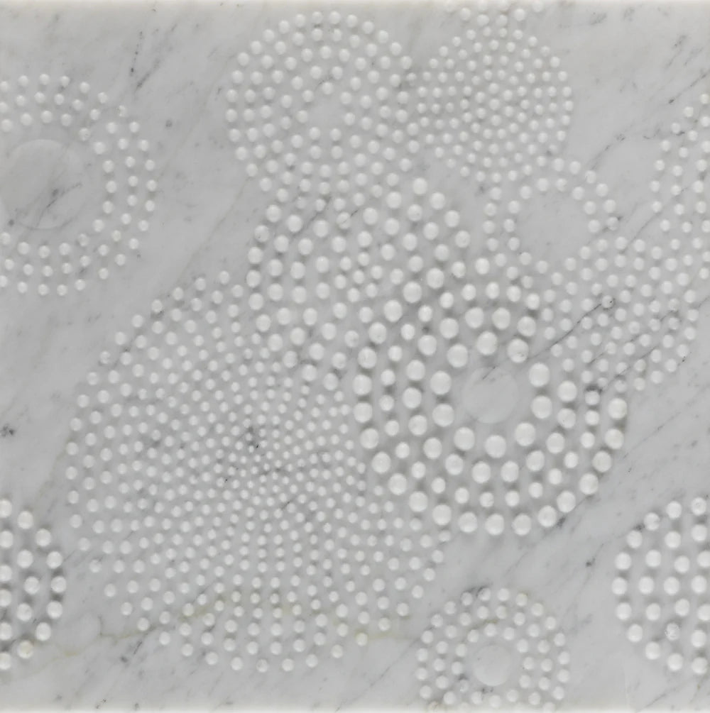 Meru Bianco Carrara Marble Dimensional Tile Zicana Boutique - Zicana Boutique - 4
