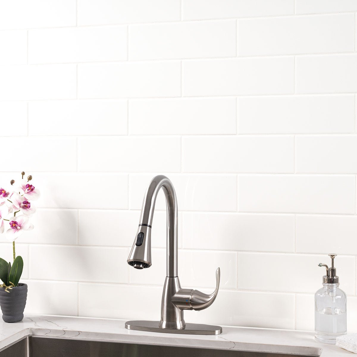 Metro White Porcelain MSI Field Tiles 4" X 12" MSI - Zicana Boutique - 6