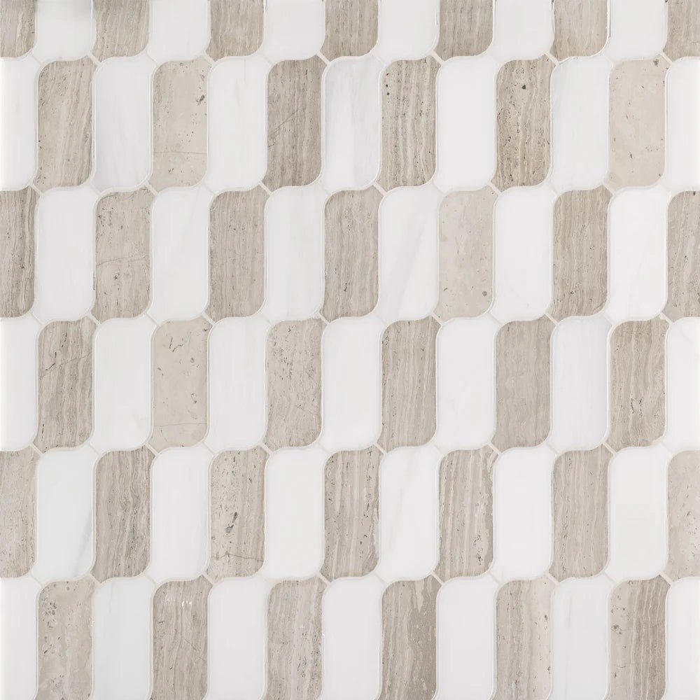Michelle Gerson Slide Cloud Waterjet Mosaic Artistic Tile - Zicana Boutique - 1