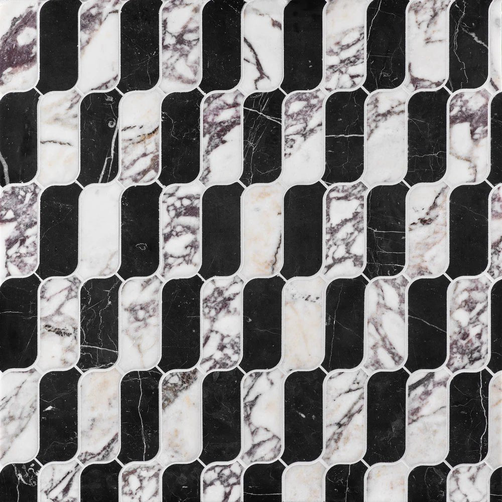 Michelle Gerson Slide Viola Waterjet Mosaic Artistic Tile - Zicana Boutique - 1
