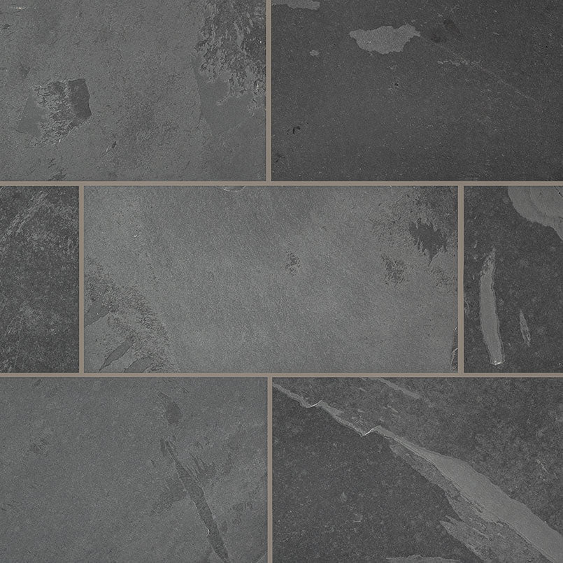 Montauk Black Slate MSI Field Tiles 12" X 24" MSI - Zicana Boutique - 1