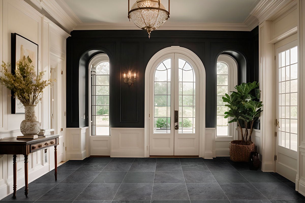 Montauk Black Slate MSI Field Tiles 16" X 16" MSI - Zicana Boutique - 6