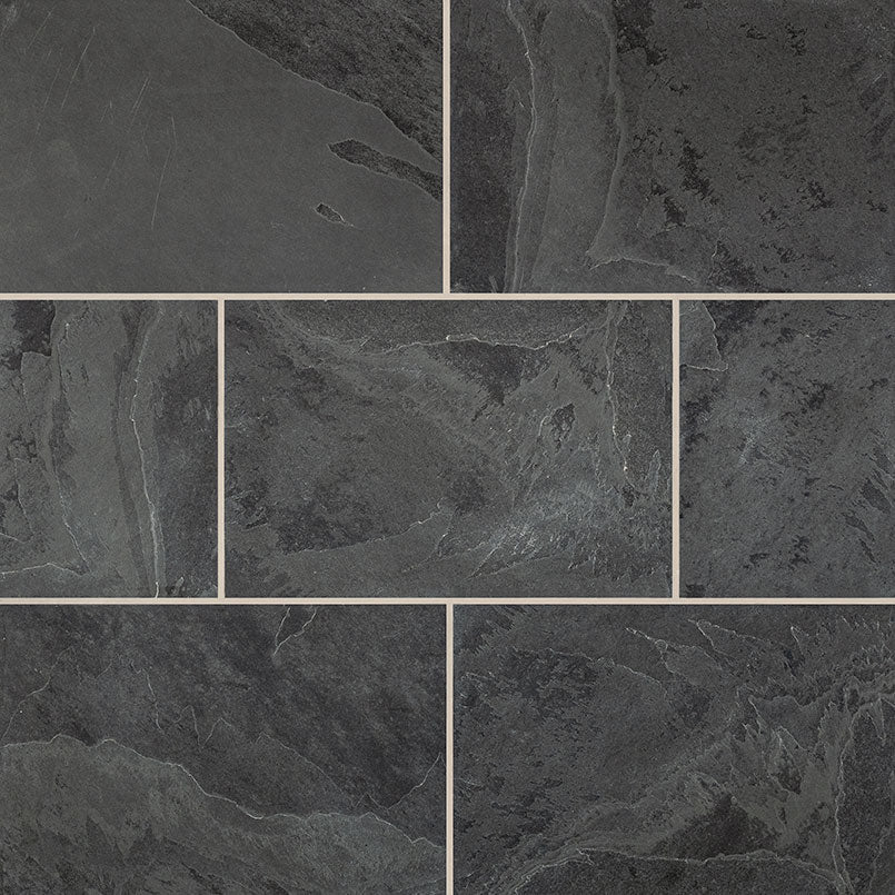 Montauk Black Slate MSI Field Tiles 16" X 24" MSI - Zicana Boutique - 1