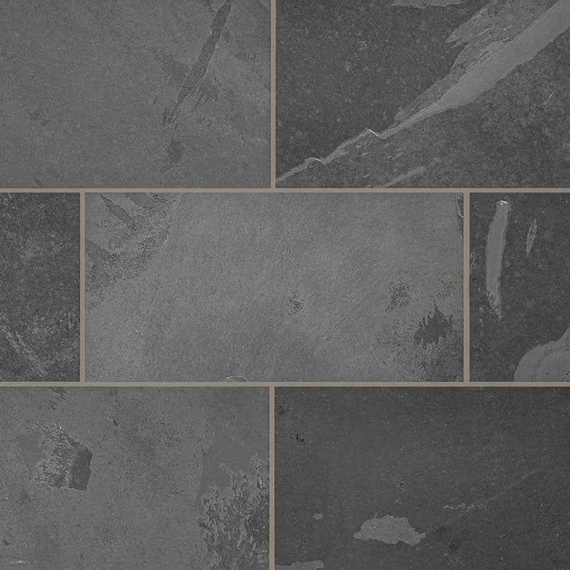 Montauk Black Slate MSI Field Tiles 18" X 36" MSI - Zicana Boutique - 1