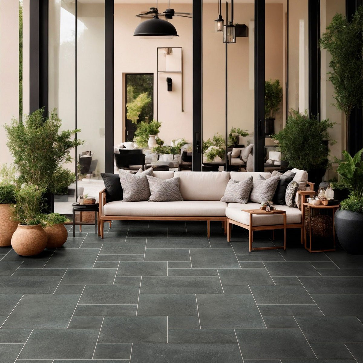 Montauk Blue Slate MSI Field Tiles 48" X 48" Kit MSI - Zicana Boutique - 2