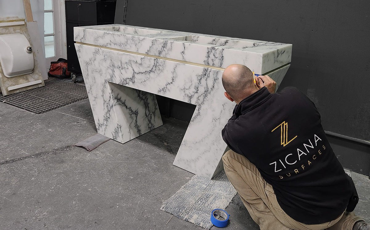 Mountain White Danby Marble Antolini - Zicana Boutique - 3