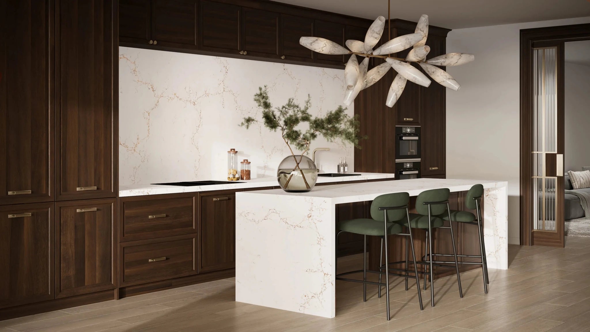 Myora Gold Pental Quartz Architectural Surfaces - Zicana Boutique - 4