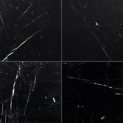 Nero Marquina Polished Marble Field Tile 12''x12''x3/8'' Zicana Boutique - Zicana Boutique - 1