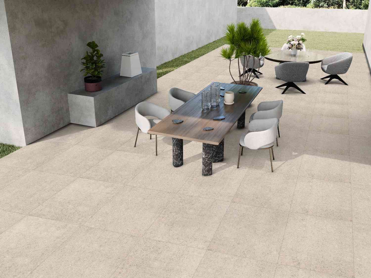 Nero Mist Porcelain Pavers 24" x 24" Italvivo - Zicana Boutique - 2