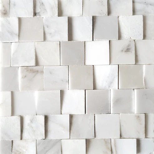 Neva 3D StrataStone 2" Marble Mosaic Tile Zicana Boutique - Zicana Boutique - 1