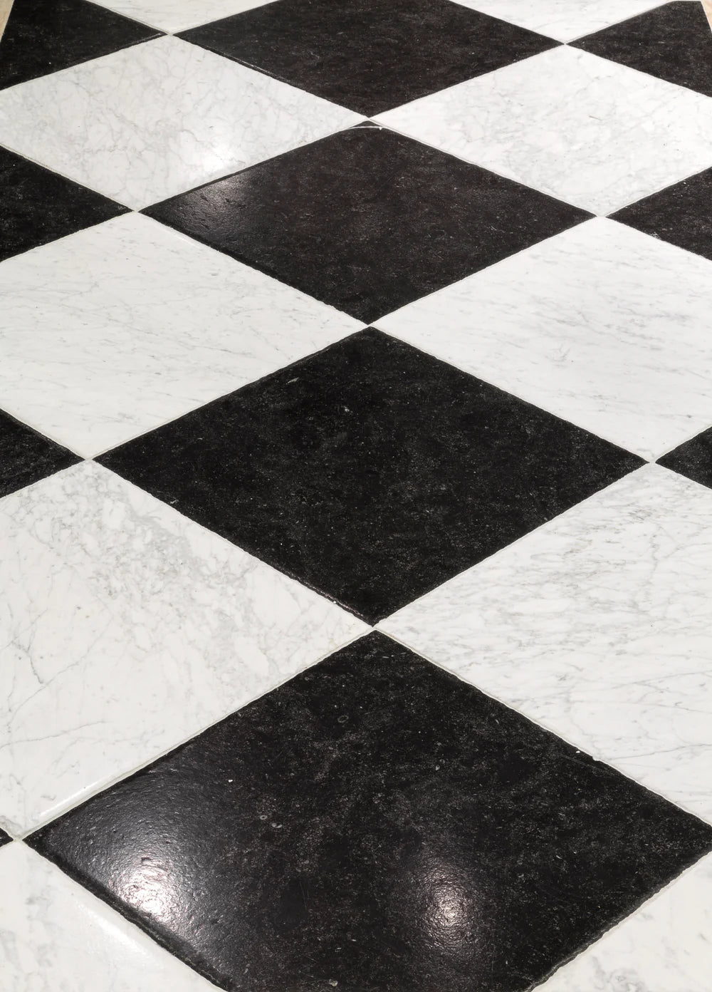 Odessa Black Belgian Bluestone Limestone Tile Artistic Tile - Zicana Boutique - 3