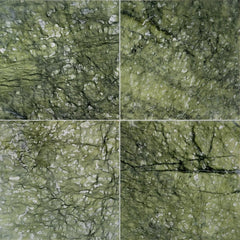 Olive Green Polished Marble Field Tile 12''x12''x3/8'' Zicana Boutique - Zicana Boutique - 1