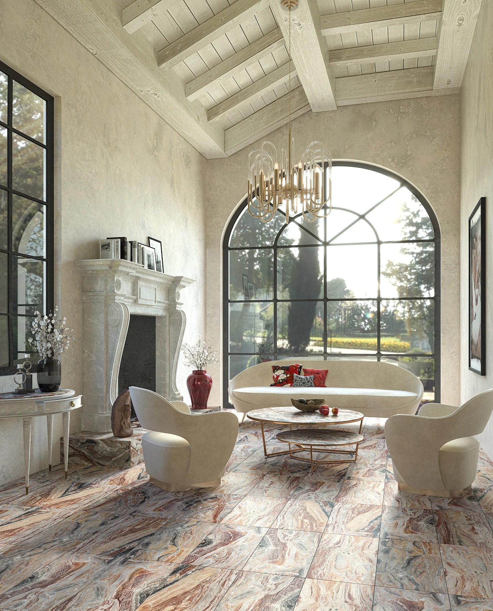 Orobico Red Marble Marble Couture - Zicana Boutique - 2