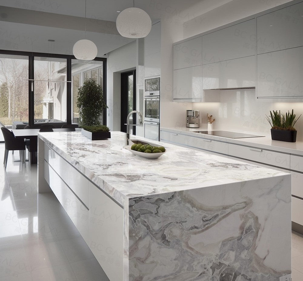 Oyster White Marble Zicana Boutique - Zicana Boutique - 3