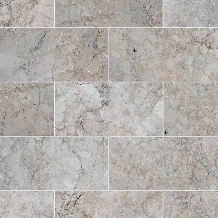 Pacific Grey Polished Marble Field Tile 6''x12'' Zicana Boutique - Zicana Boutique - 1