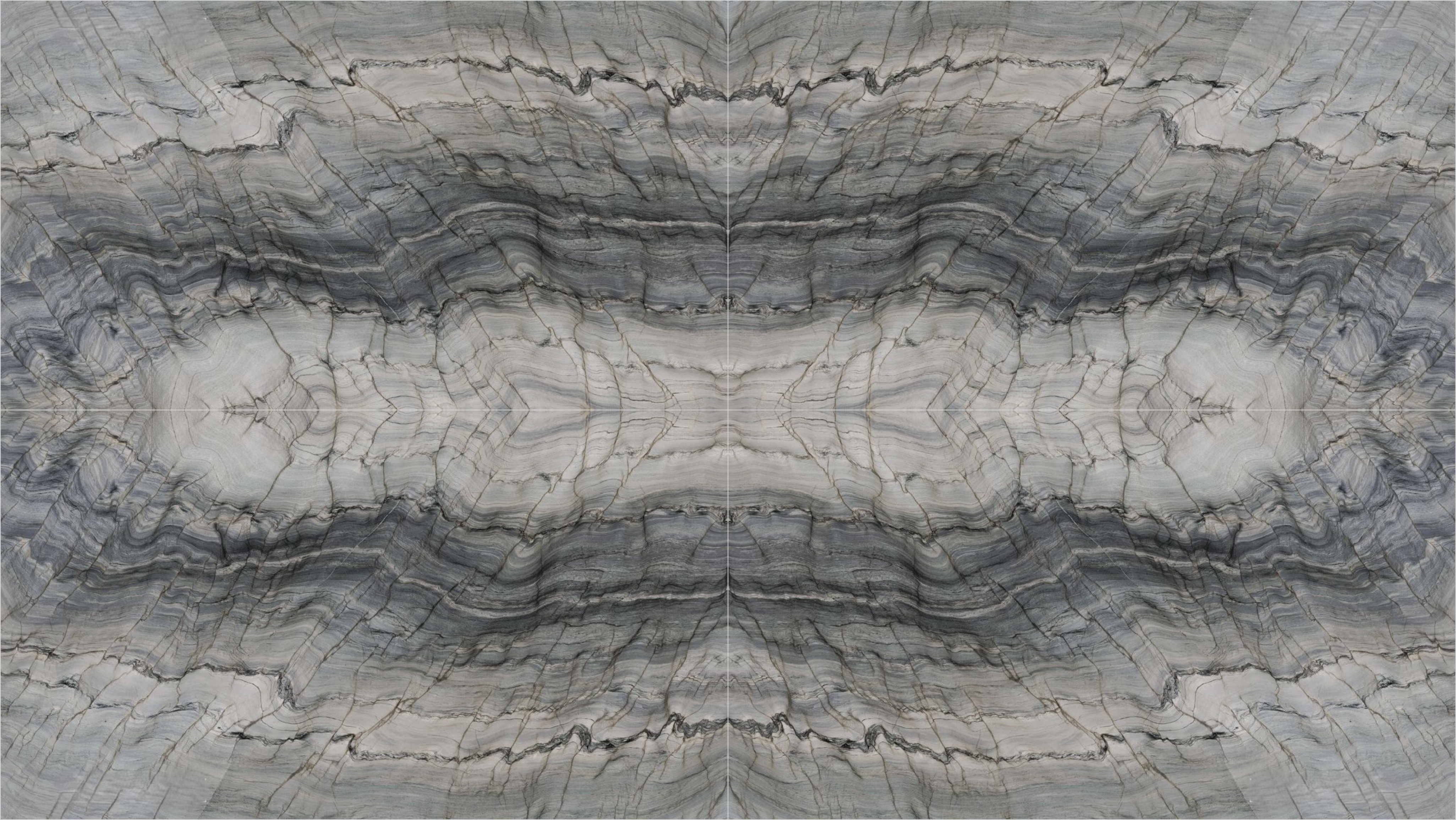 Fusion Quartzite - bookmatch-quad pattern