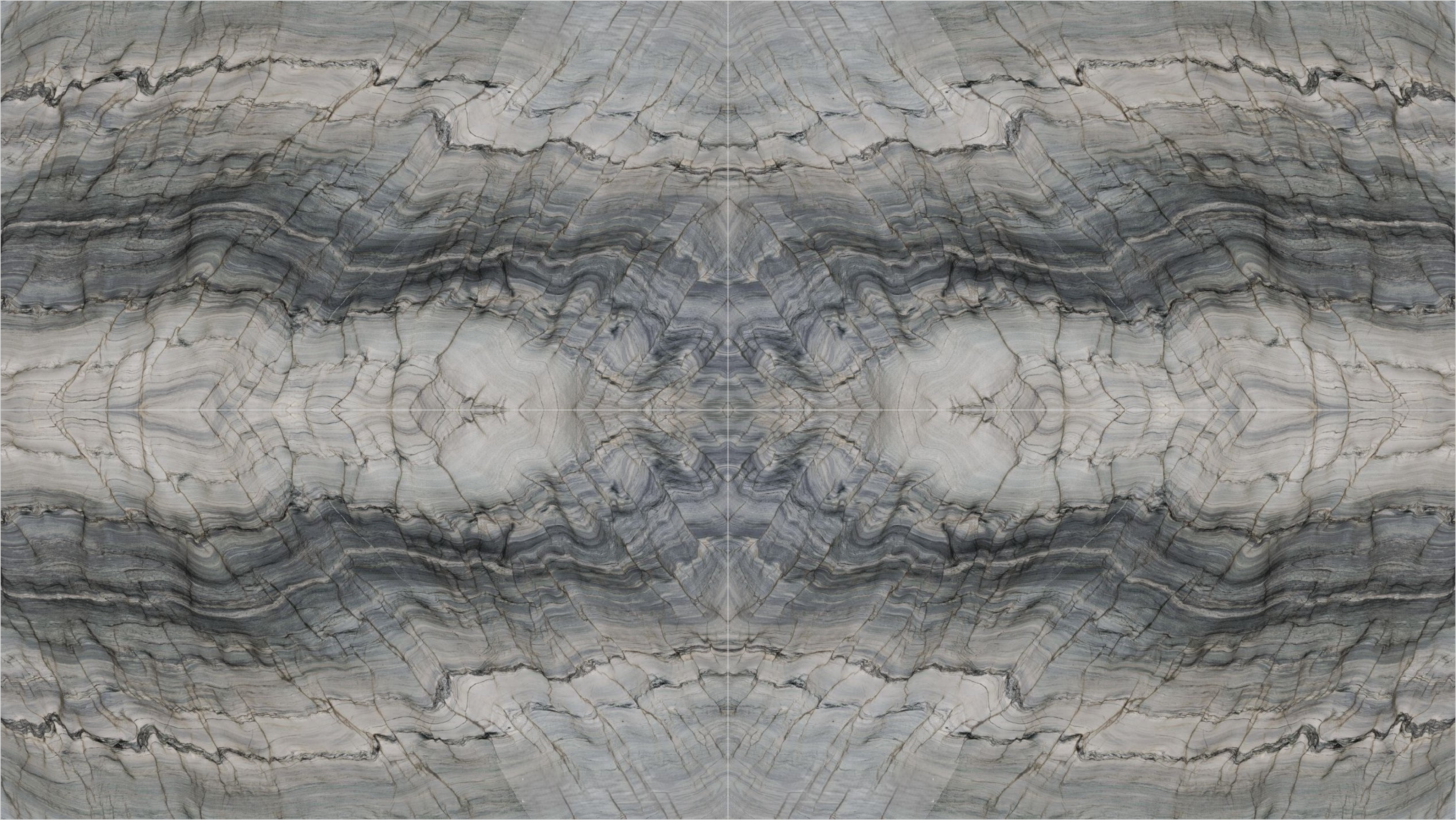 Fusion Quartzite - bookmatch-quad pattern