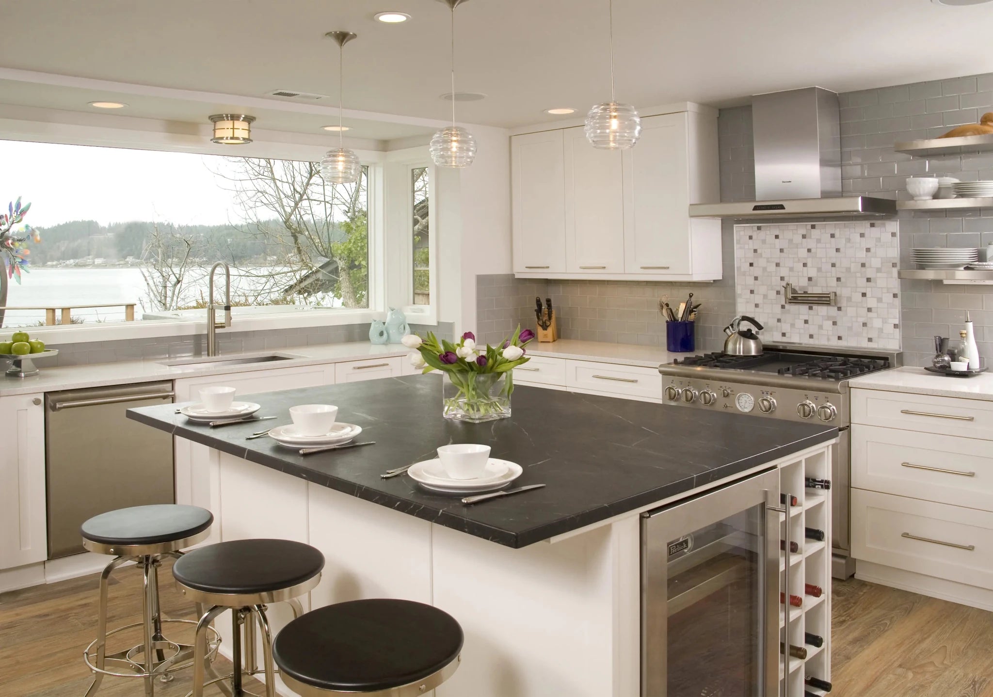 Pearl White Pental Quartz Architectural Surfaces - Zicana Boutique - 3