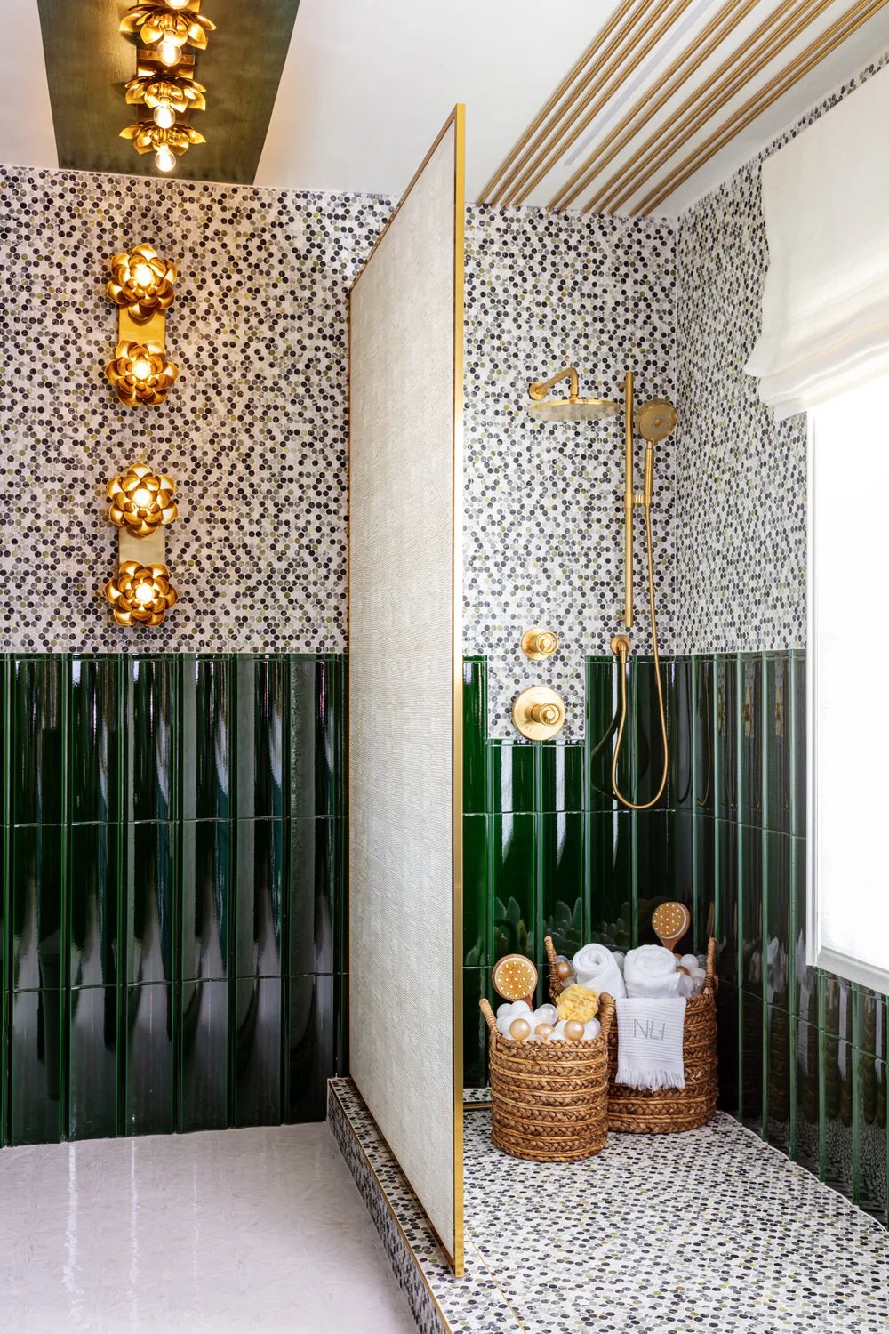 Penny Lane Green Marble Mosaic Artistic Tile - Zicana Boutique - 3