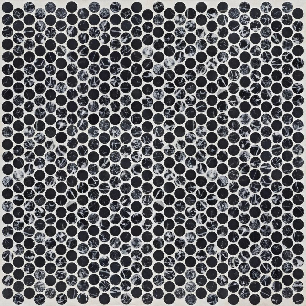 Penny Lane Nero Marble Mosaic Artistic Tile - Zicana Boutique - 1