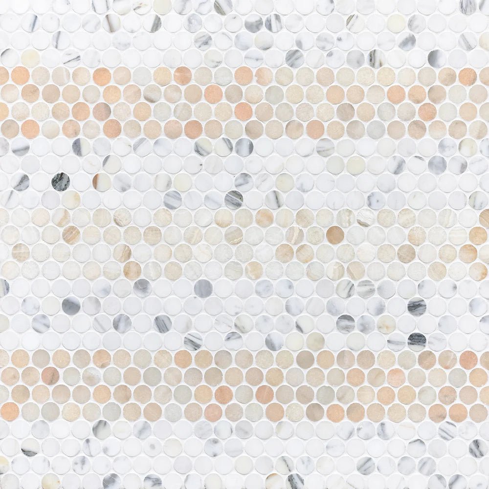 Penny Lane Vanilla Onyx Mosaic Artistic Tile - Zicana Boutique - 3