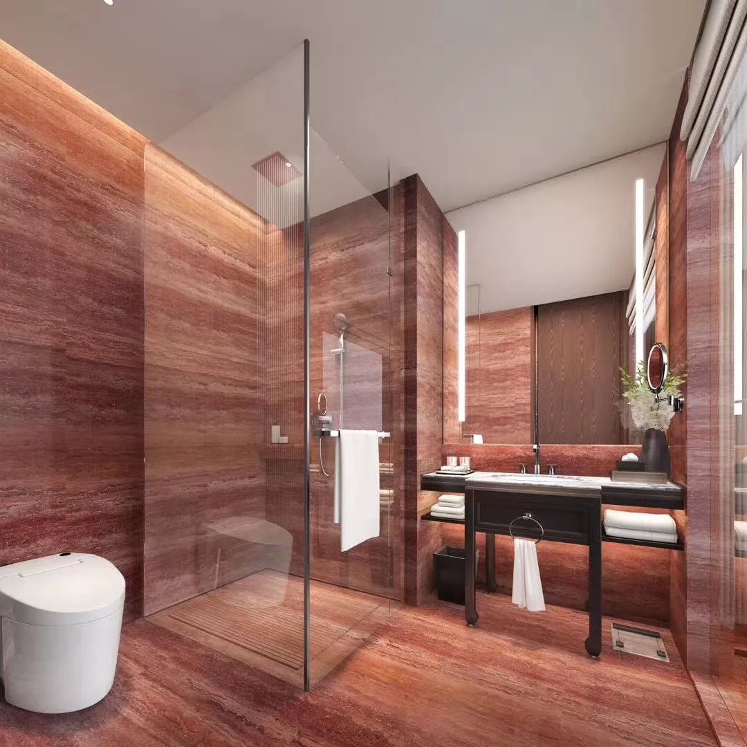 Persian Red Travertine Antolini - Zicana Boutique - 2