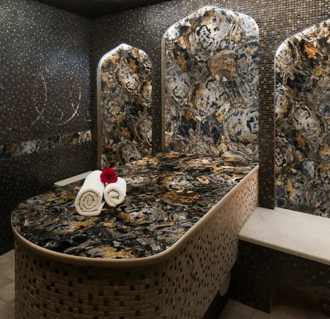 Petrified Wood Black Gemstone Zicana Boutique - Zicana Boutique - 3