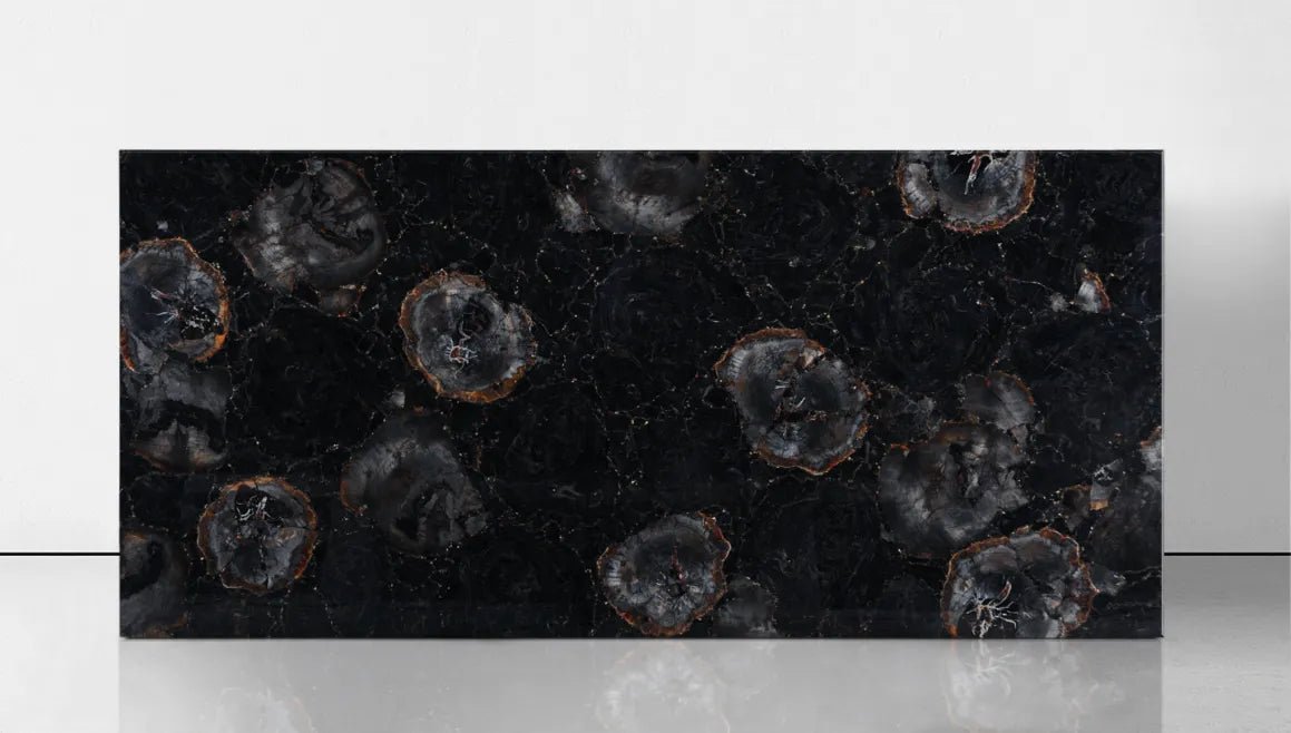 Petrified Wood Black Gemstone Zicana Boutique - Zicana Boutique - 5