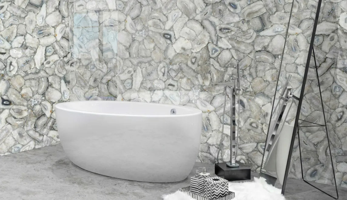 Platinum Agate Precious Stone Zicana Boutique - Zicana Boutique - 3