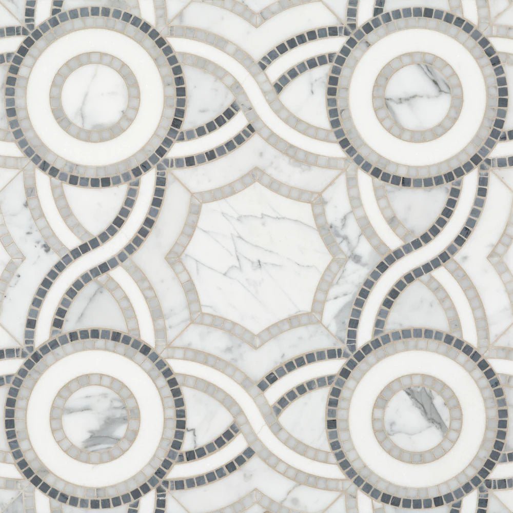 Pompeii Grey Waterjet Mosaic Zicana Boutique - Zicana Boutique - 1