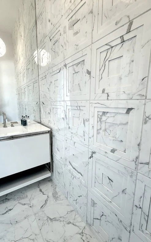 Prismatica 3D Stone Waterjet Mosaic Zicana Boutique - Zicana Boutique - 2