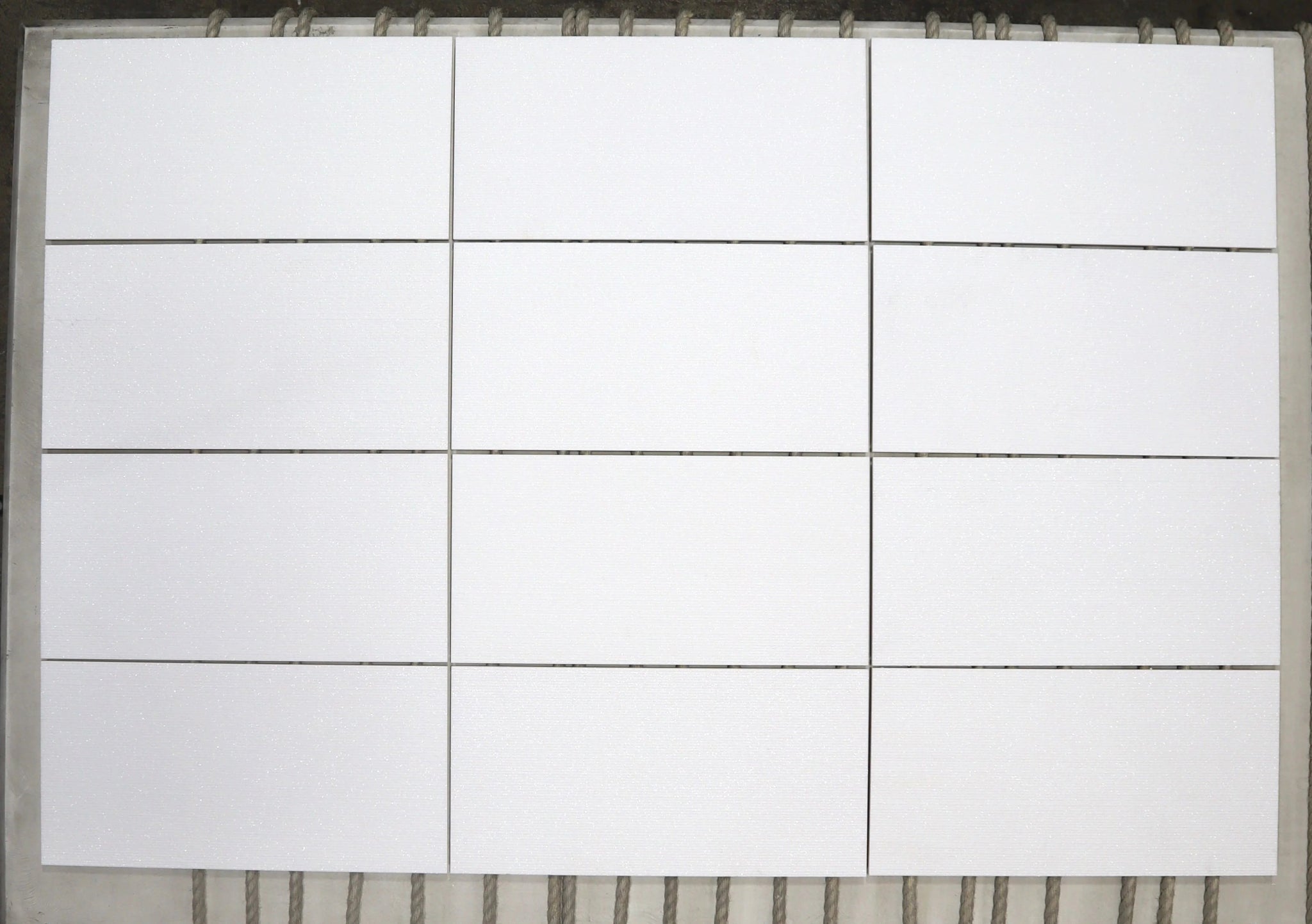 Raked Thassos Marble Field Tile 12" x 24" Zicana Boutique - Zicana Boutique - 3