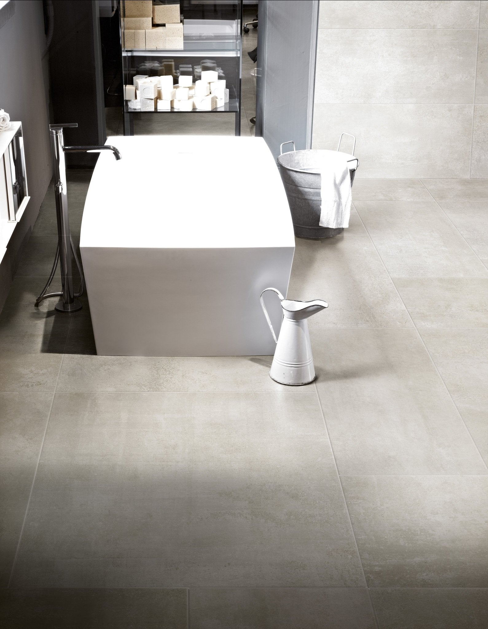 Raw - White Porcelain Florim Pavers 24" X 48" Florim - Zicana Boutique - 8