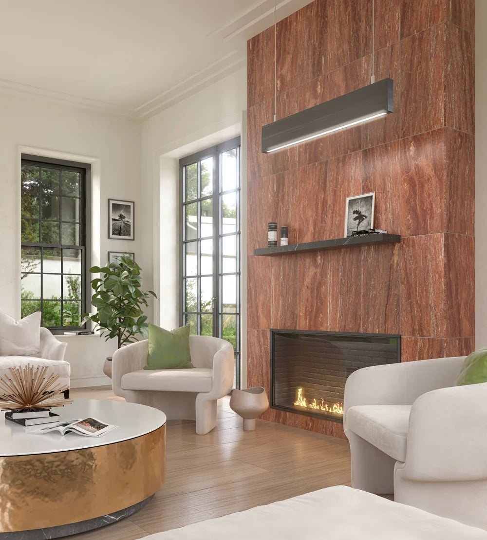 Red Travertine Travertine Tile 12" x 24" Zicana Boutique - Zicana Boutique - 2