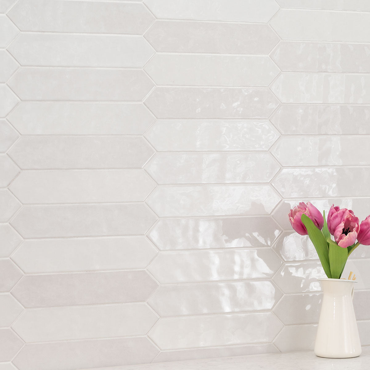 Renzo Dove Ceramic MSI Field Tiles 2.5" X 13" Picket Pattern MSI - Zicana Boutique - 5