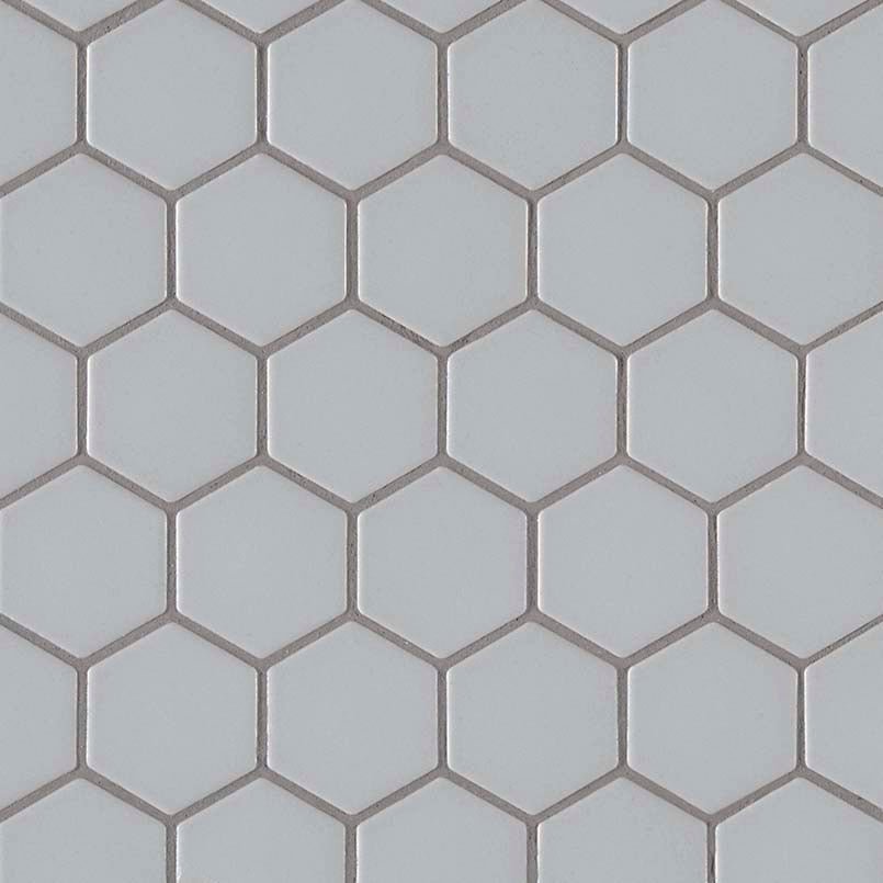 Retro Gray Porcelain MSI Field Tiles 2" Hexagon Pattern MSI - Zicana Boutique - 1