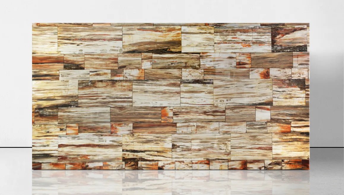 Retro Ivory Petrified Wood Gemstone Zicana Boutique - Zicana Boutique - 5