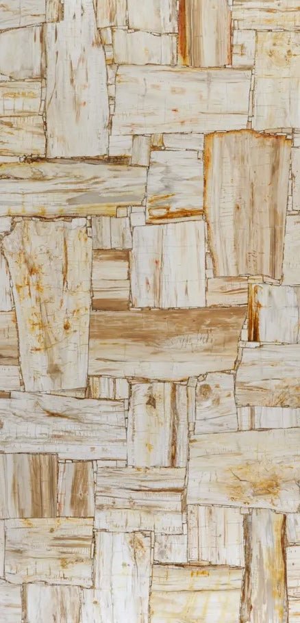 Retro Ivory Petrified Wood Gemstone Zicana Boutique - Zicana Boutique - 1