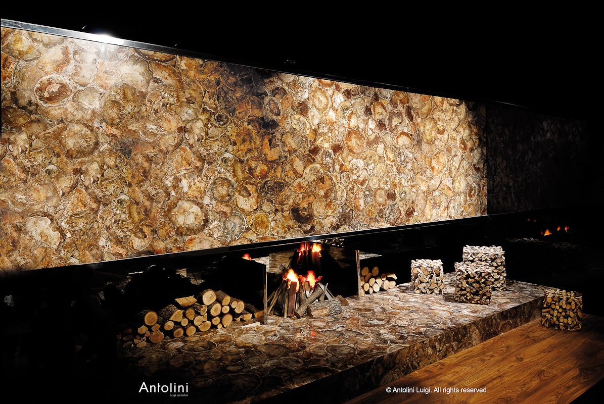 Retro Petrified Wood Precious Stone Antolini - Zicana Boutique - 3
