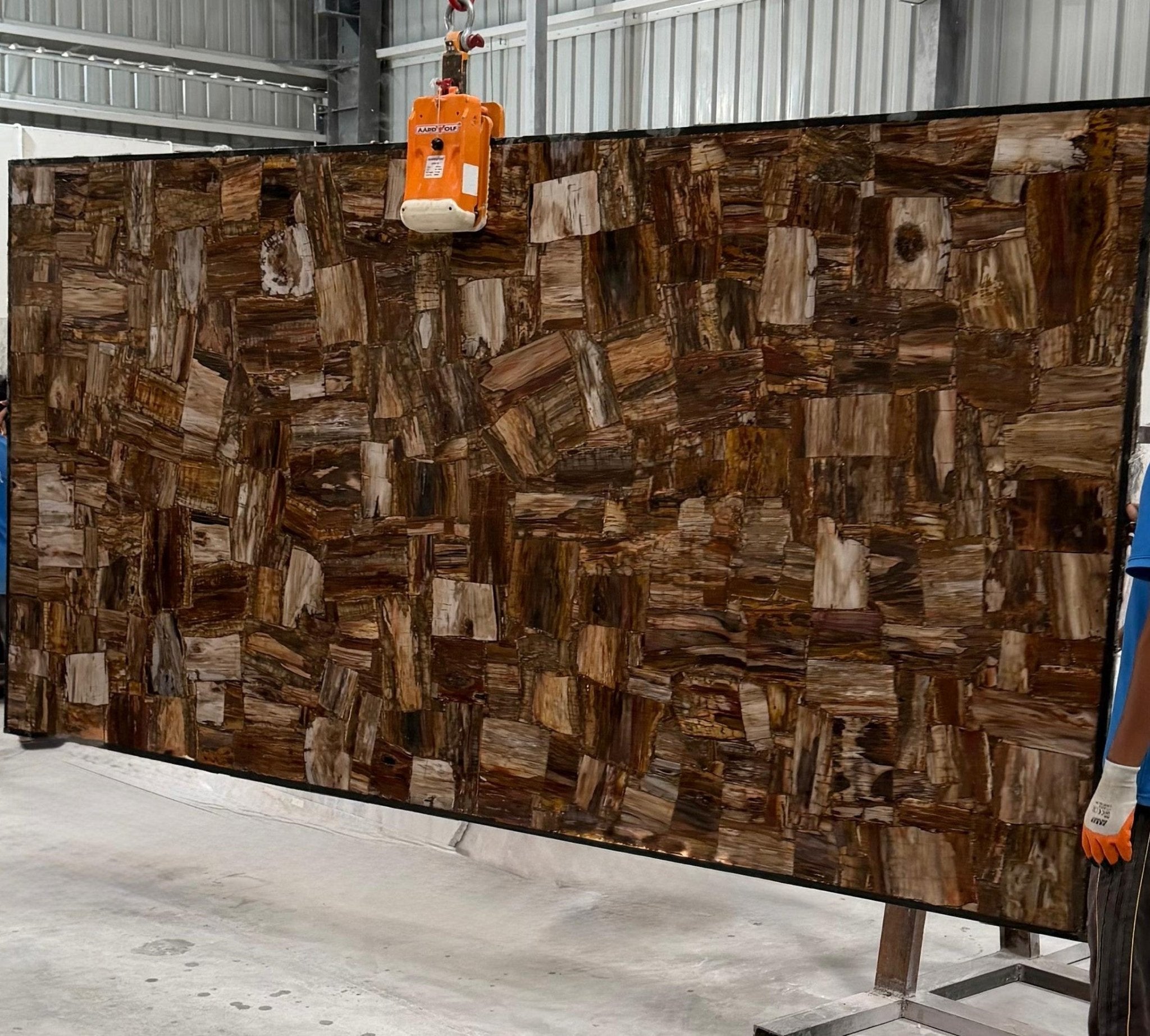 Retro Petrified Wood Precious Stone Zicana Boutique- Zicana Boutique -4