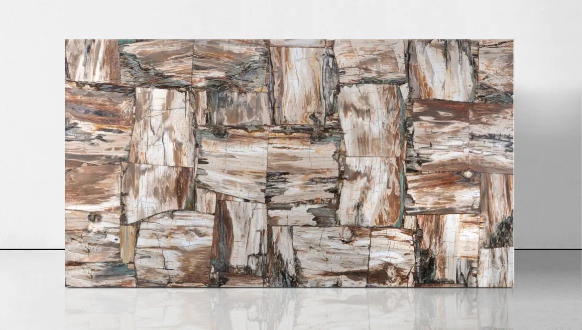 Retro Petrified Wood Precious Stone Zicana Boutique - Zicana Boutique - 4