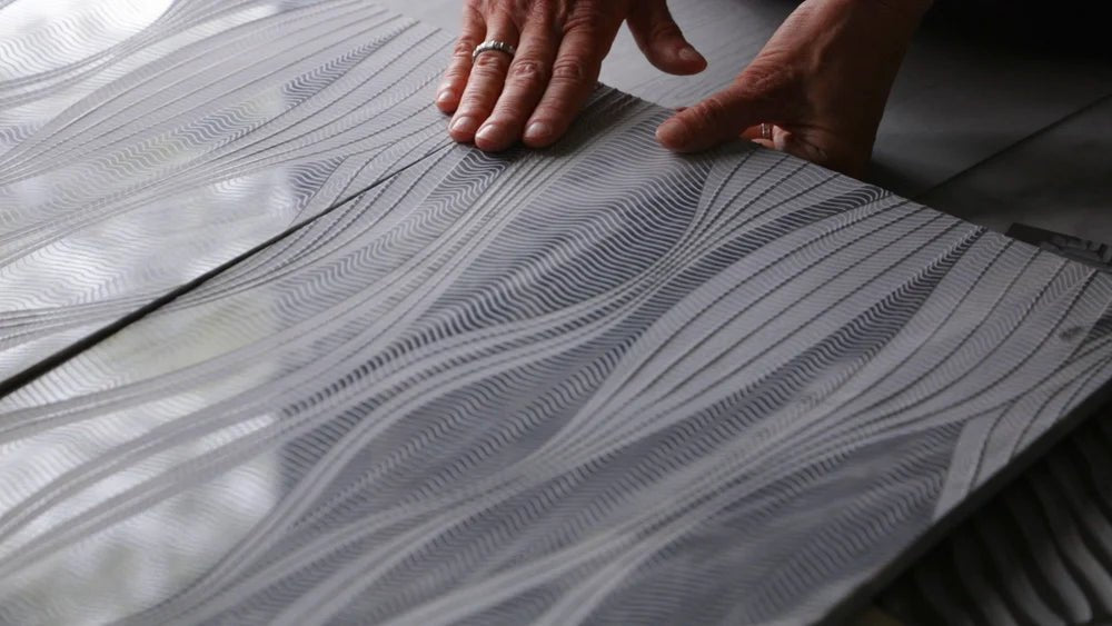 River By Lori Weitzner Bardiglio Nuvolato Marble Decorative Tile Artistic Tile - Zicana Boutique - 2