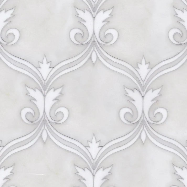 Rivera Amira Arabesque Marble Waterjet Mosaic Zicana Boutique - Zicana Boutique - 1